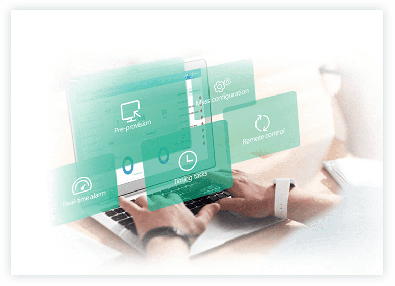 Yealink Microsoft Teams conference room equipment can be managed easily via Yealink management platforms.